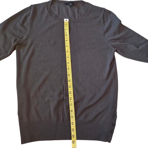 Ann Taylor Olive Green Merino Wool Knit sweater Size M - Picture 8 of 8